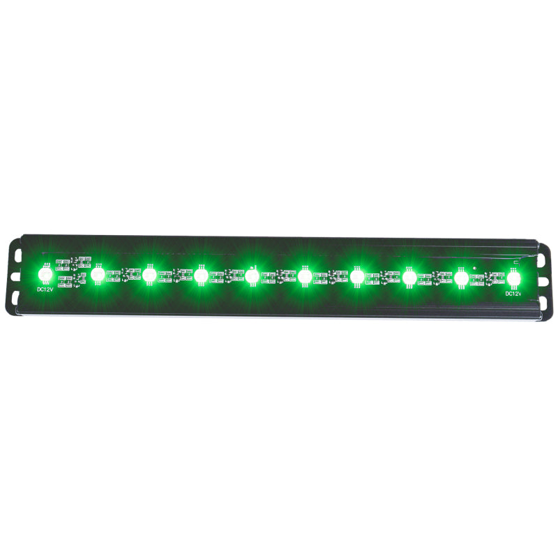 ANZO Universal 12in Slimline LED Light Bar (Green) AJ-USA, Inc