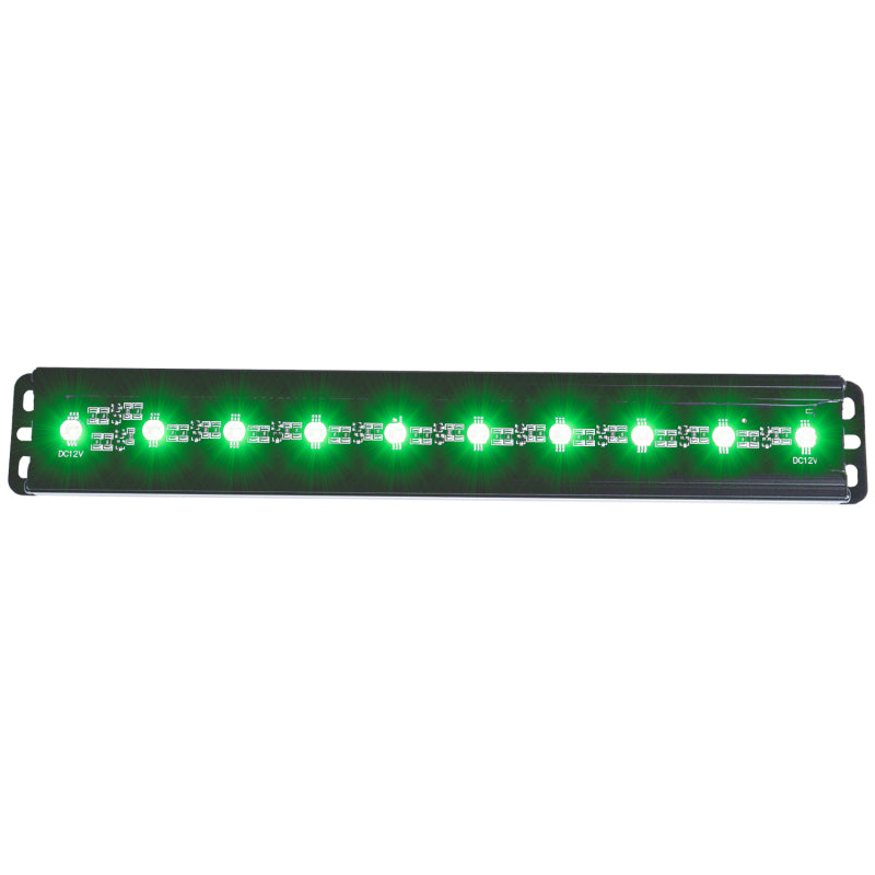 ANZO Universal 12in Slimline LED Light Bar (Green) AJ-USA, Inc
