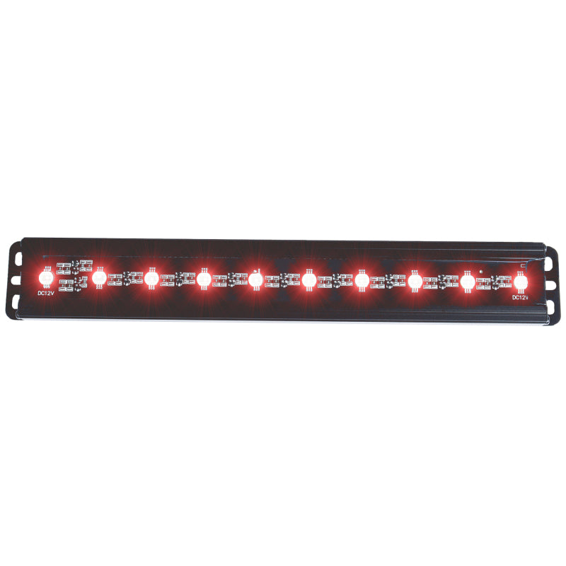 ANZO Universal 12in Slimline LED Light Bar (Red) AJ-USA, Inc
