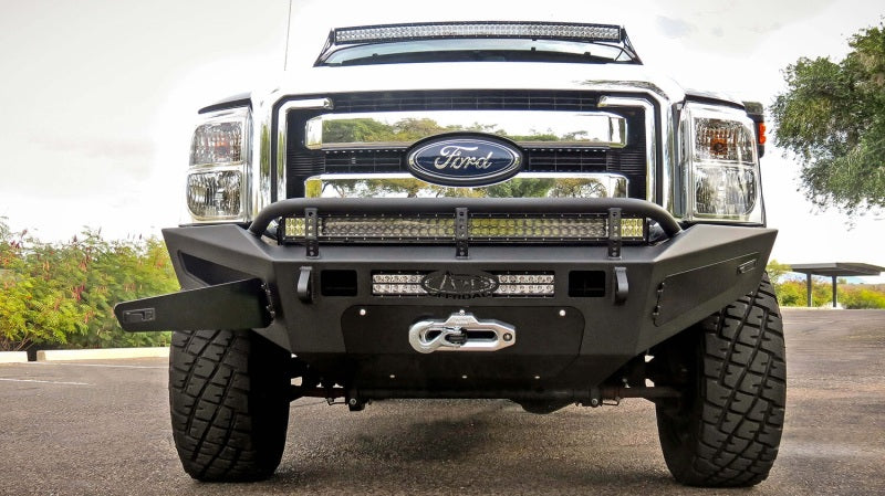 Addictive Desert Designs 11-16 Ford F-250 Super Duty HoneyBadger Front Bumper w/ Storage Box AJ-USA, Inc