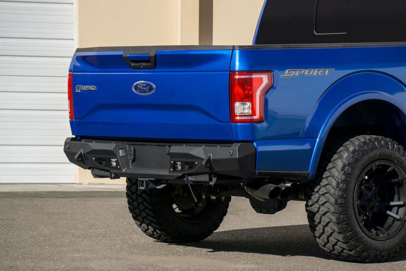 Addictive Desert Designs 15-18 Ford F-150 Stealth Fighter Rear Bumper w/ Backup Sensor Cutout AJ-USA, Inc