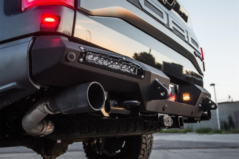 Addictive Desert Designs 17-18 Ford F-150 Raptor HoneyBadger Rear Bumper w/ 10in SR LED Mounts AJ-USA, Inc