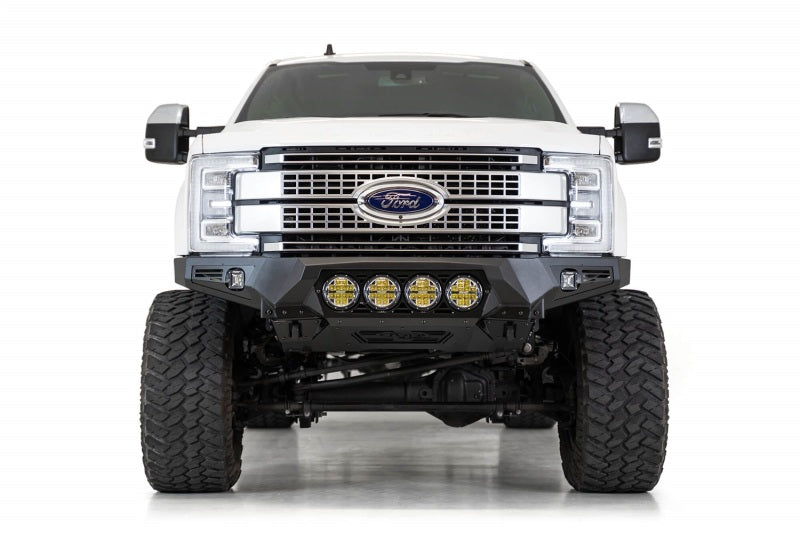 Addictive Desert Designs 17-20 Ford Super Duty Bomber Front Bumper w/ Mounts For 4 Rigid 360 6in AJ-USA, Inc