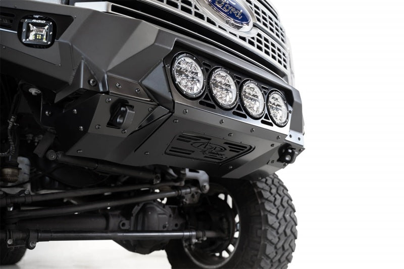 Addictive Desert Designs 17-20 Ford Super Duty Bomber Front Bumper w/ Mounts For 4 Rigid 360 6in AJ-USA, Inc