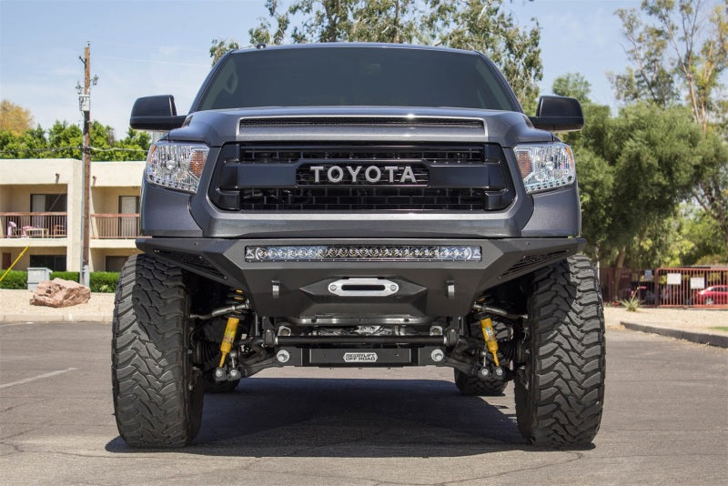 Addictive Desert Designs 2014+ Toyota Tundra Stealth Fighter Front Bumper w/Winch Mount & Sensors AJ-USA, Inc