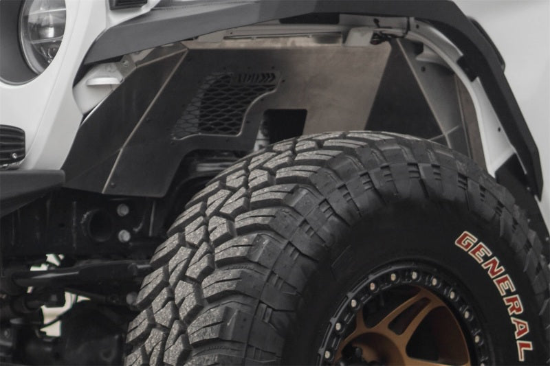 Addictive Desert Designs 2018 Jeep Wrangler JL Raw Aluminum Rock Fighter Front Inner Fender Liner AJ-USA, Inc