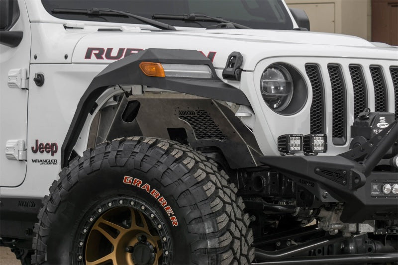 Addictive Desert Designs 2018 Jeep Wrangler JL Raw Aluminum Rock Fighter Front Inner Fender Liner AJ-USA, Inc