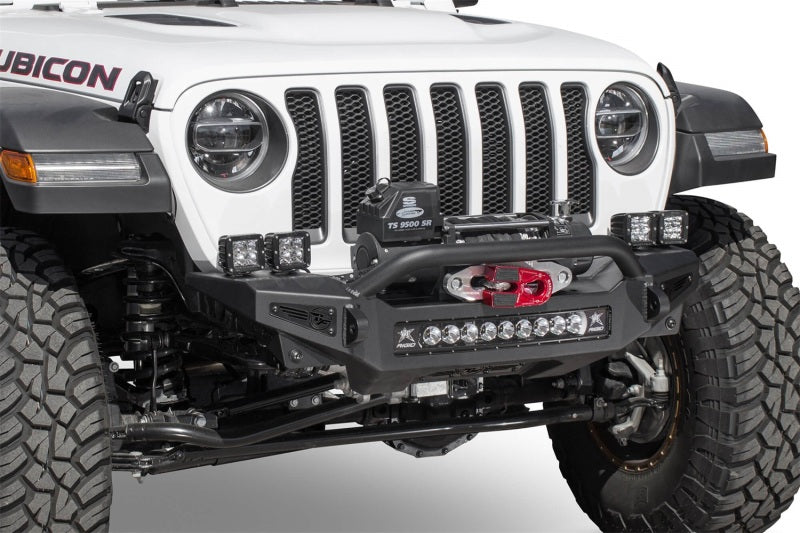 Addictive Desert Designs 2018 Jeep Wrangler JL Rock Fighter Front Bumper w/ Low Profile Top Hoop AJ-USA, Inc