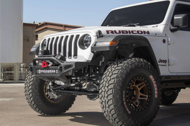 Addictive Desert Designs 2018 Jeep Wrangler JL Rock Fighter Front Bumper w/ Low Profile Top Hoop AJ-USA, Inc