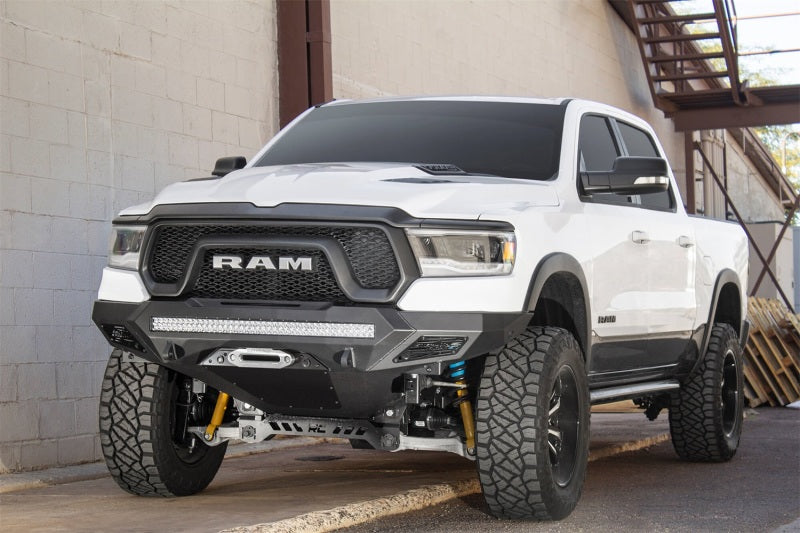 Addictive Desert Designs 2019 Ram Rebel 1500 Stealth Fighter Fr Bumper w/Winch&Parking Sensor Mounts AJ-USA, Inc