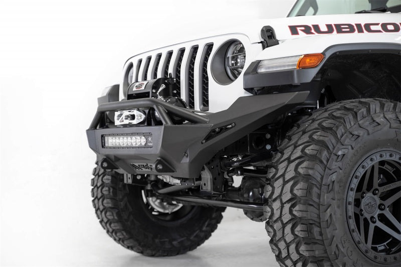 Addictive Desert Designs 2020 Jeep Gladiator JT Stealth Fighter Front Bump w/ Top Hoop & Winch Mount AJ-USA, Inc