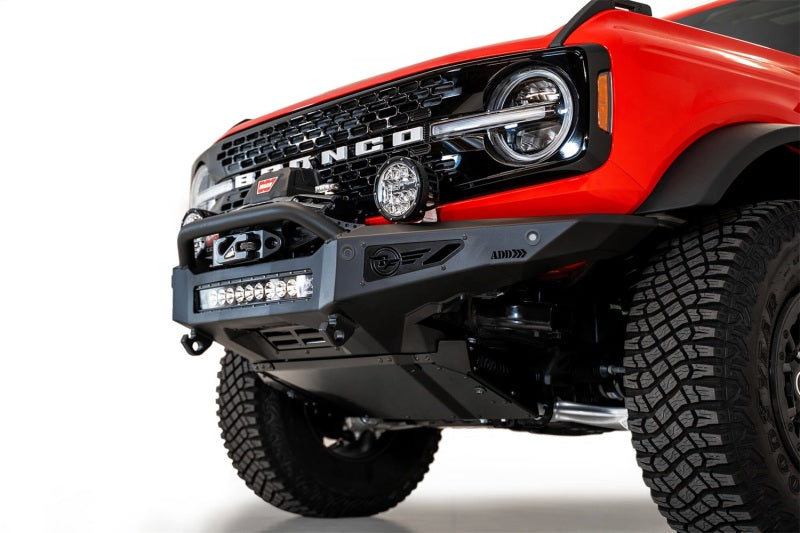 Addictive Desert Designs 2021+ Ford Bronco Rock Fighter Front Bumper - Hammer Black AJ-USA, Inc