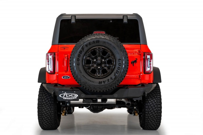 Addictive Desert Designs 2021+ Ford Bronco Rock Fighter Rear Bumper - Hammer Black AJ-USA, Inc