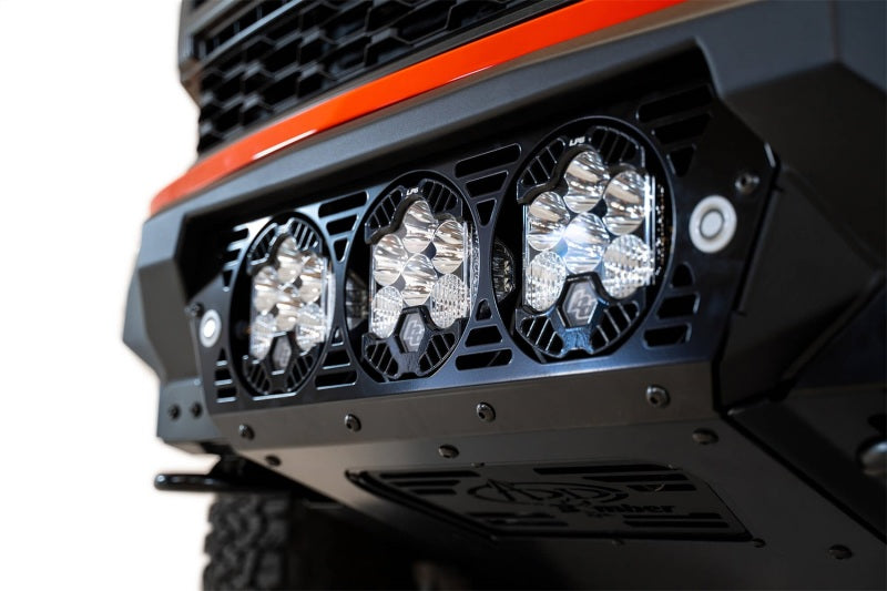 Addictive Desert Designs 2021+ Ford Raptor Bomber Front Bumper w/ 3 Baja Designs LP6 Light Mounts AJ-USA, Inc