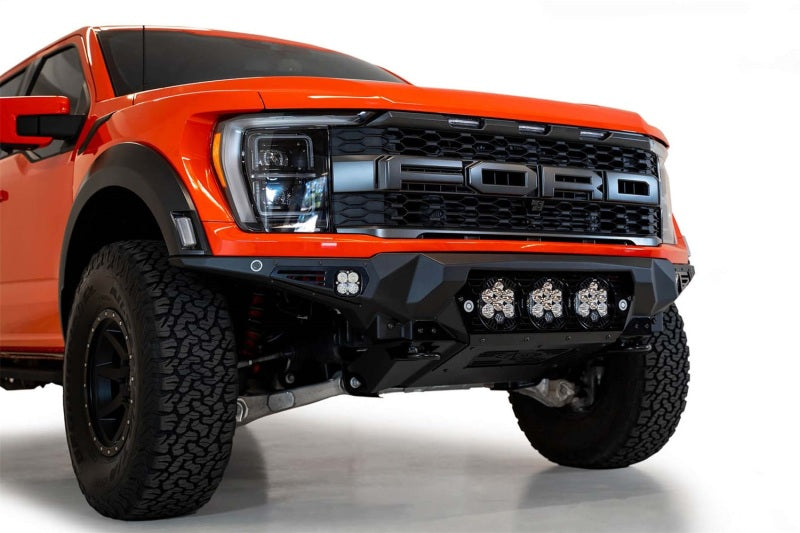 Addictive Desert Designs 2021+ Ford Raptor Bomber Front Bumper w/ 3 Baja Designs LP6 Light Mounts AJ-USA, Inc