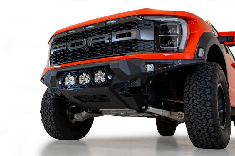 Addictive Desert Designs 2021+ Ford Raptor Bomber Front Bumper w/ 3 Baja Designs LP6 Light Mounts AJ-USA, Inc