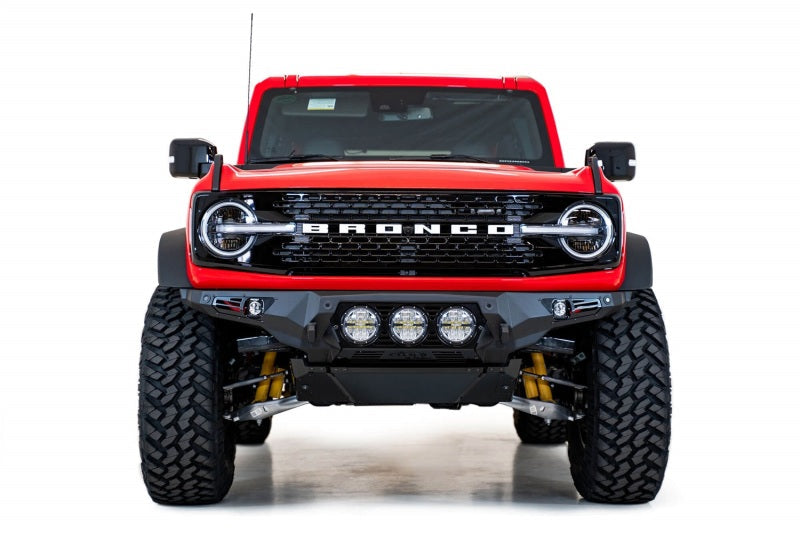 Addictive Desert Designs 21-22 Ford Bronco Bomber Front Bumper (w/ 3 Rigid 360 Mounts) AJ-USA, Inc