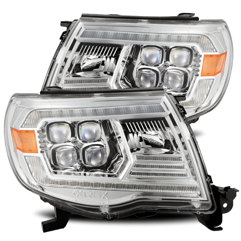 AlphaRex 05-11 Toyota Tacoma NOVA LED Projector Headlights Plank Style Chrome w/Activation Light/DRL AJ-USA, Inc