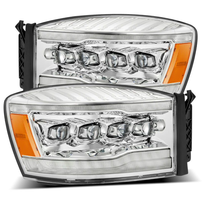 AlphaRex 06-08 Dodge Ram 1500HD NOVA LED Proj Headlights Plank Style Blk w/Seq Signal/DRL/Amber LED AJ-USA, Inc