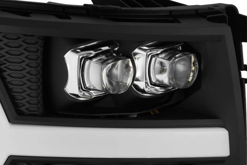 AlphaRex 07-13 Chevy 1500HD NOVA LED Proj Headlights Plank Style Matte Blk w/Activ Light/Seq Signal AJ-USA, Inc