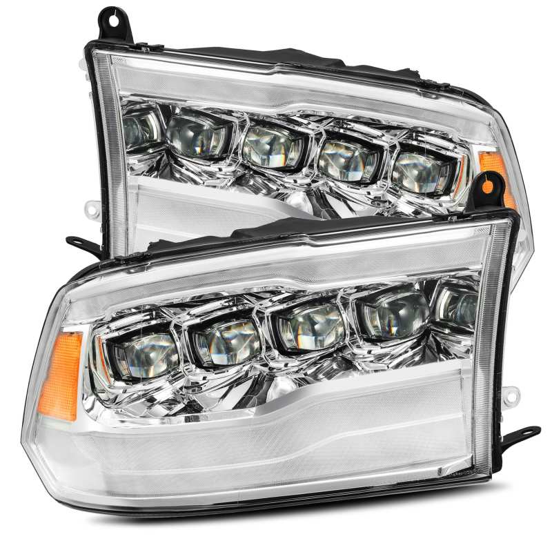 AlphaRex 09-18 Dodge Ram 1500HD NOVA LED Projector Headlights Plank Style Design Chrome w/DRL AJ-USA, Inc