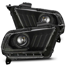 Load image into Gallery viewer, AlphaRex 10-12 Ford Mustang PRO-Series Projector Headlights Plank Style Black w/Top/Bottom DRL AJ-USA, Inc