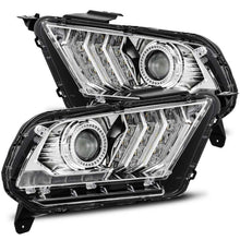 Load image into Gallery viewer, AlphaRex 10-12 Ford Mustang PRO-Series Projector Headlights Plank Style Chrome w/Top/Bottom DRL AJ-USA, Inc