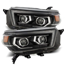 Load image into Gallery viewer, AlphaRex 10-13 Toyota 4Runner LUXX LED Proj Headlights Plank Style Black w/Seq Signal/DRL AJ-USA, Inc