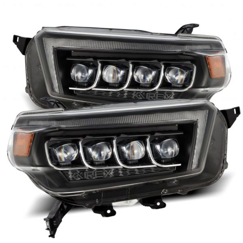 AlphaRex 10-13 Toyota 4Runner NOVA LED Projector Headlights Plank Style Black w/Seq Signal/DRL AJ-USA, Inc