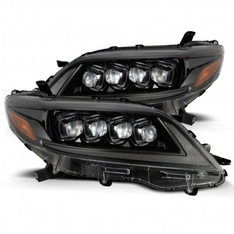 AlphaRex 11-21 Toyota Sienna LUXX LED Proj Headlights Plank Style Alpha Black w/Seq Signal/DRL AJ-USA, Inc