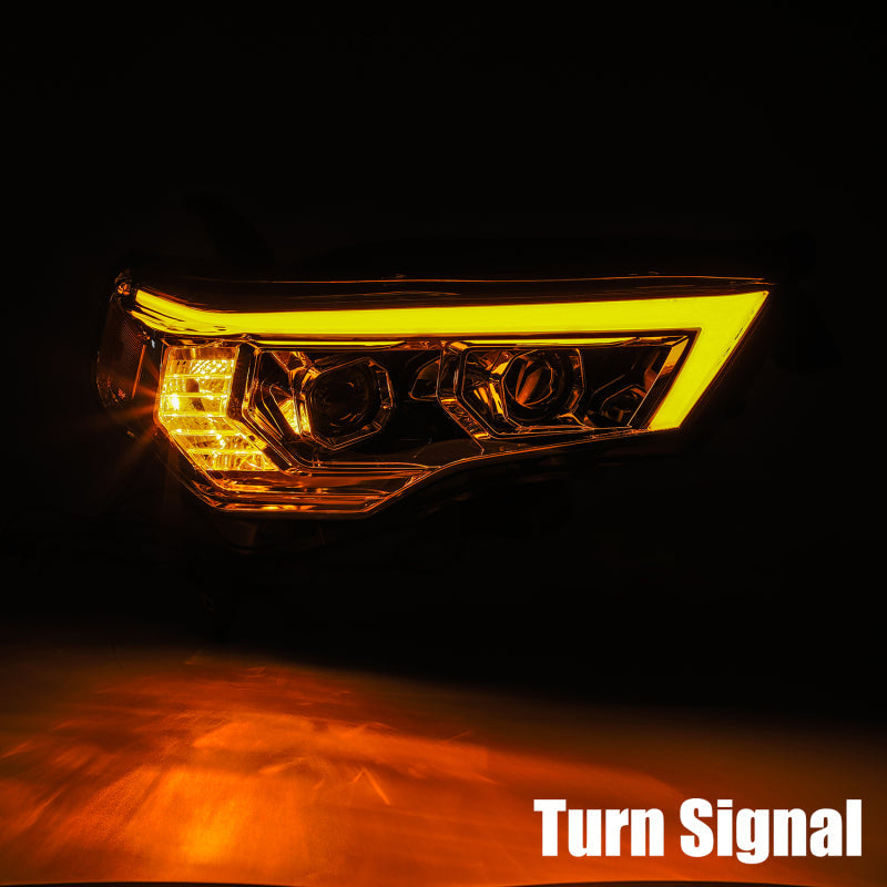 AlphaRex 14-20 Toyota 4Runner PRO-Series Projector Headlights Plank Style Chrm w/Sequential Signal AJ-USA, Inc