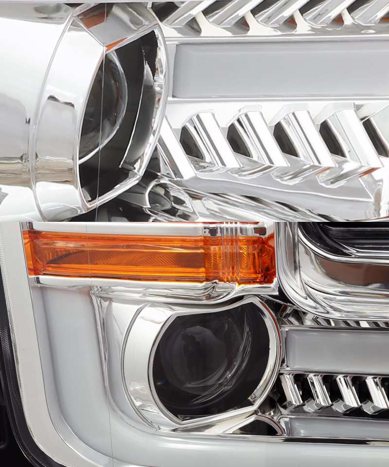 AlphaRex 15-17 Ford F-150 PRO-Series Projector Headlights Plank Style Chrm w/Activ Light/Seq Signal AJ-USA, Inc