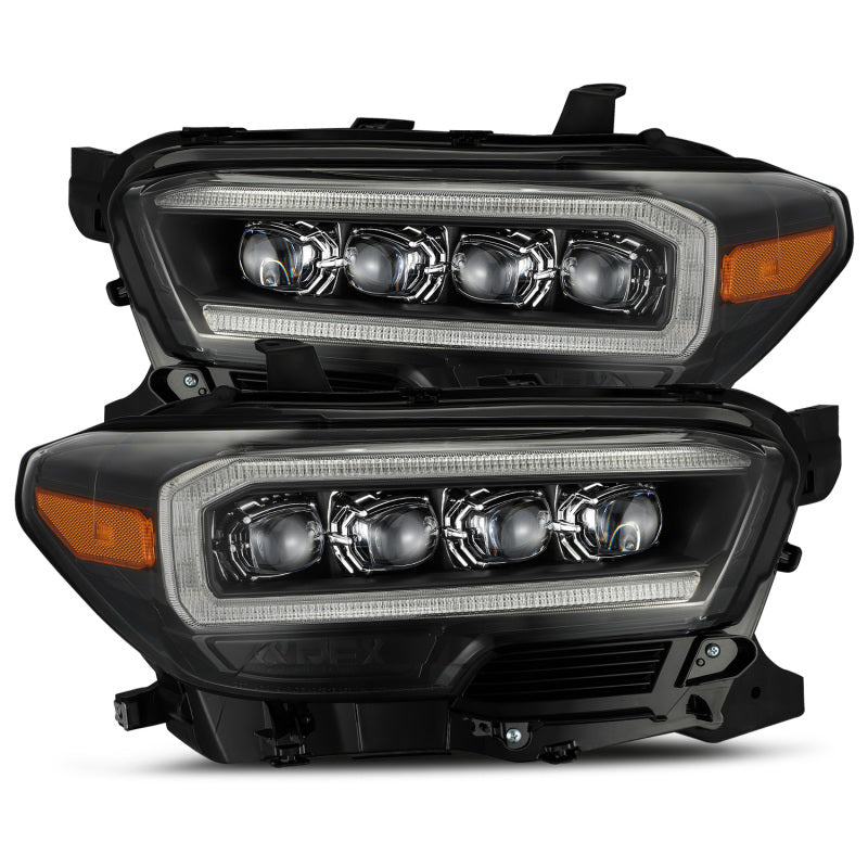 AlphaRex 16-20 Toyota Tacoma NOVA LED Projector Headlights Plank Style Black w/Activation Light AJ-USA, Inc