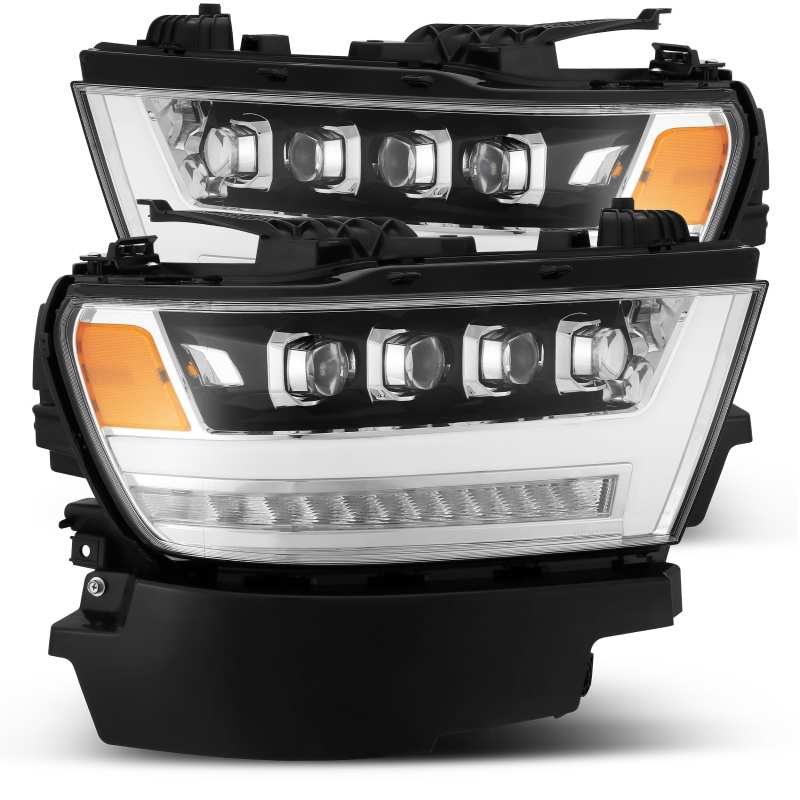 AlphaRex 19-20 Ram 1500HD NOVA LED Proj Headlights Plank Style Chrome w/Activ Light/Seq Signal/DRL AJ-USA, Inc