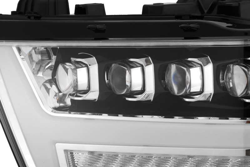 AlphaRex 19-20 Ram 1500HD NOVA LED Proj Headlights Plank Style Chrome w/Activ Light/Seq Signal/DRL AJ-USA, Inc