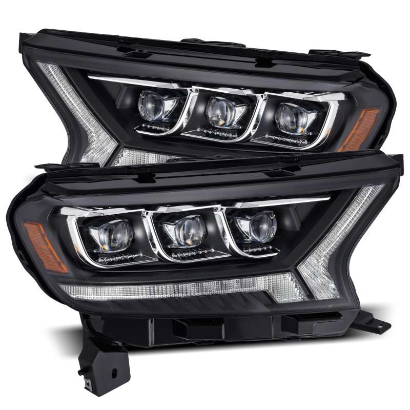 AlphaRex 19-21 Ford Ranger NOVA LED Proj Headlights Plank Style Black w/Activ Light/Seq Signal/DRL AJ-USA, Inc