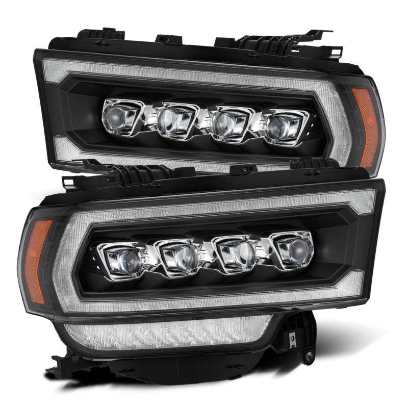 AlphaRex 19-21 Ram 2500 NOVA LED Proj Headlights Plank Style Black w/Activ Light/Seq Signal/DRL AJ-USA, Inc