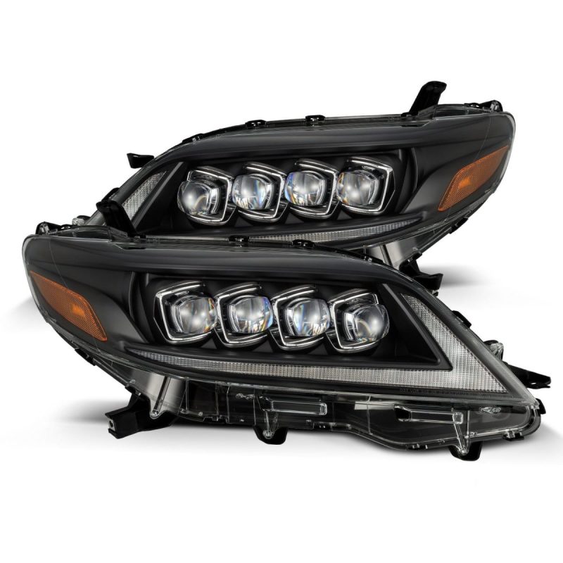 AlphaRex 2011+ Toyota Sienna NOVA LED Proj Headlights Plank Style Black w/Activ Light/Seq Signal/DRL AJ-USA, Inc