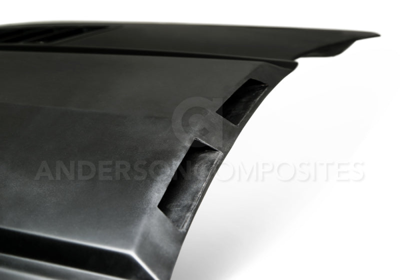 Anderson Composites 15-16 Ford Mustang (Excl. GT350/GT350R) Ram Air Fiberglass Hood AJ-USA, Inc