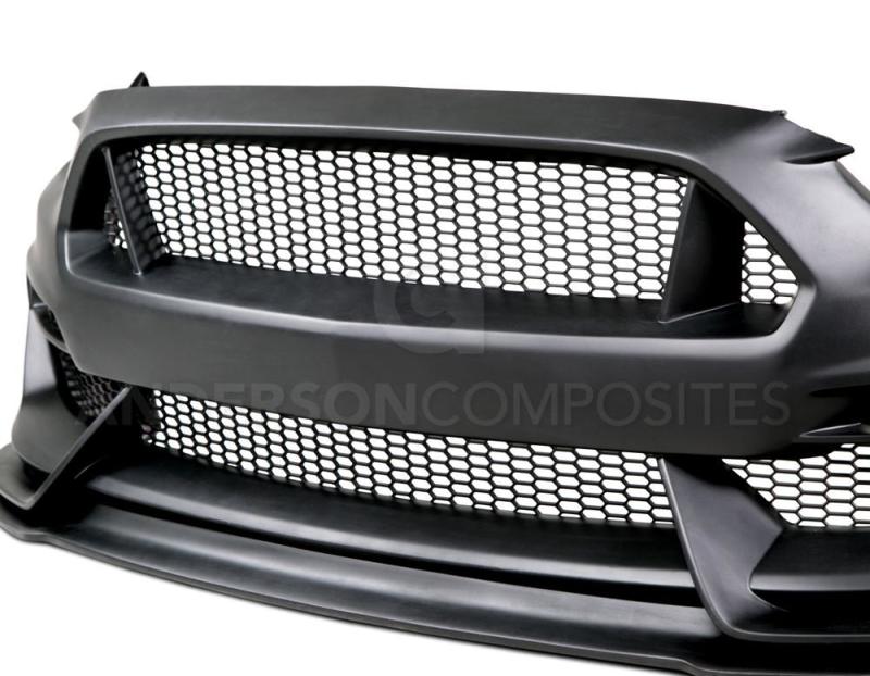 Anderson Composites 15-16 Ford Mustang GT350 Style Fiberglass Front Bumper w/ Front Lip AJ-USA, Inc