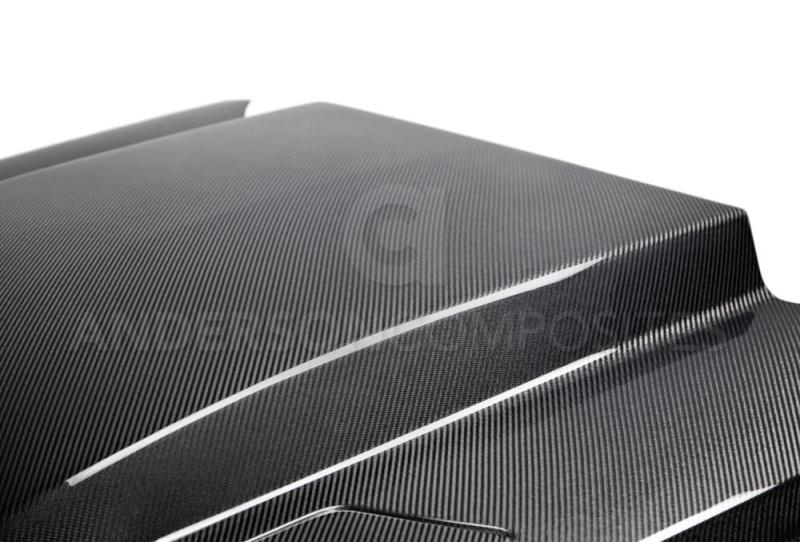 Anderson Composites 15-17 Ford Mustang (Excl. GT350/GT350R) Double Sided Carbon Fiber Cowl Hood AJ-USA, Inc