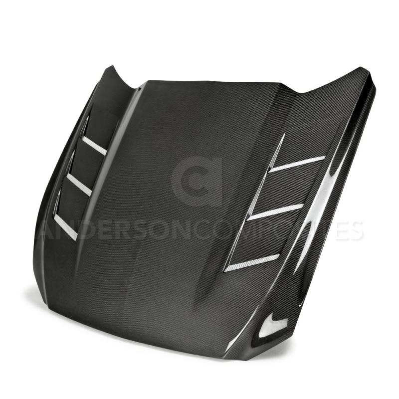 Anderson Composites 15-17 Ford Mustang (Excl. GT350/GT350R) Heat Extractor Double Sided Hood AJ-USA, Inc