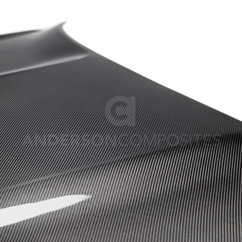 Anderson Composites 2015-2017 Ford Mustang Shelby GT350 Double Sided Carbon Fiber Hood AJ-USA, Inc