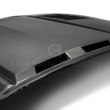 Load image into Gallery viewer, Anderson Composites 2018-2019 Ford Mustang Ram Air Double Sided Carbon Fiber Hood AJ-USA, Inc