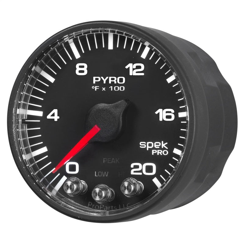 Autometer Spek-Pro 52.4mm 0-2000F Digital Stepper Motor Pyrometer Gauge AJ-USA, Inc