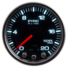 Load image into Gallery viewer, Autometer Spek-Pro Gauge Pyro. (Egt) 2 1/16in 2000f Stepper Motor W/Peak &amp; Warn Blk/Smoke/Blk AJ-USA, Inc