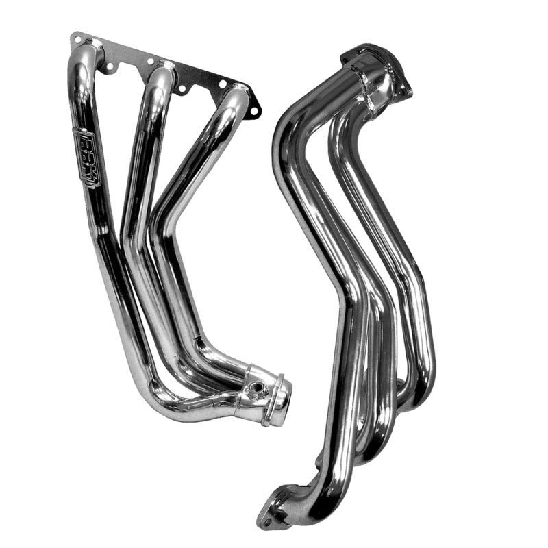 BBK 07-11 Jeep 3.8 V6 Long Tube Exhaust Headers And Y Pipe And Converters - 1-5/8 Chrome AJ-USA, Inc