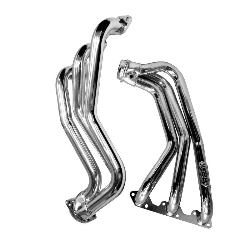 BBK 07-11 Jeep 3.8 V6 Long Tube Exhaust Headers And Y Pipe And Converters - 1-5/8 Silver Ceramic AJ-USA, Inc