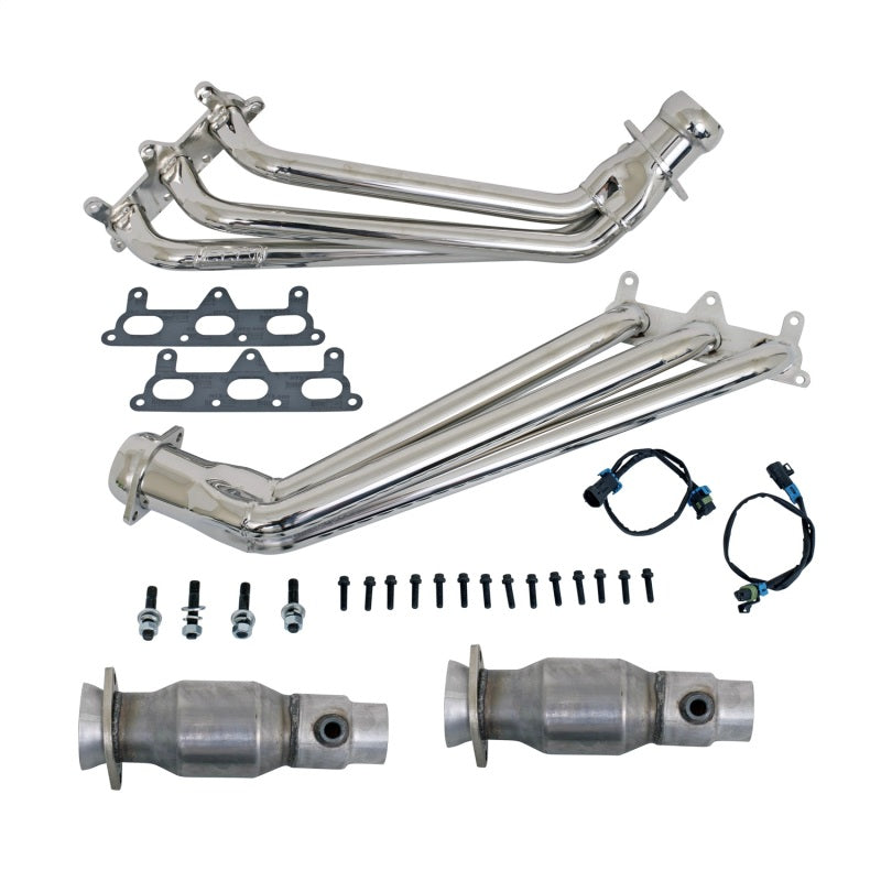 BBK 10-11 Camaro V6 Long Tube Exhaust Headers With Converters - 1-5/8 Chrome AJ-USA, Inc