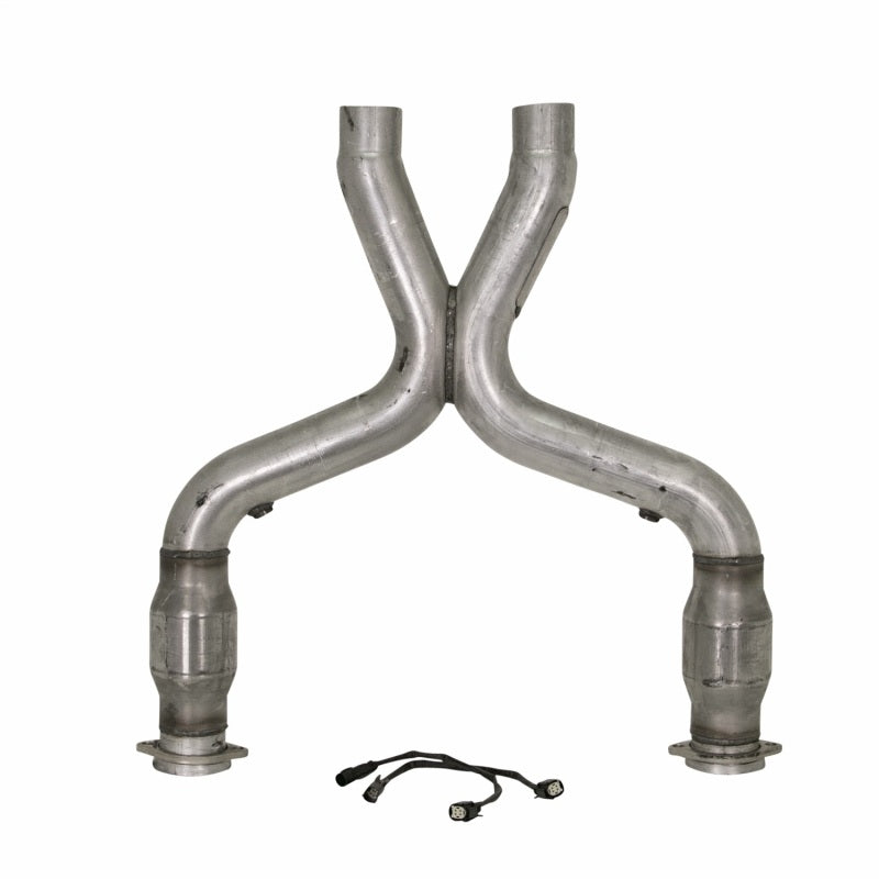 BBK 11-14 Mustang 5.0 Short Mid X Pipe With Catalytic Converters 3.0 For BBK Long Tube Headers AJ-USA, Inc